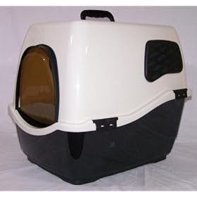 Bill' Cat Toilet Litter Tray With Hood Flap & Filter