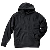 Men's Casual Bonded Polyknit Sweatshirt, Black