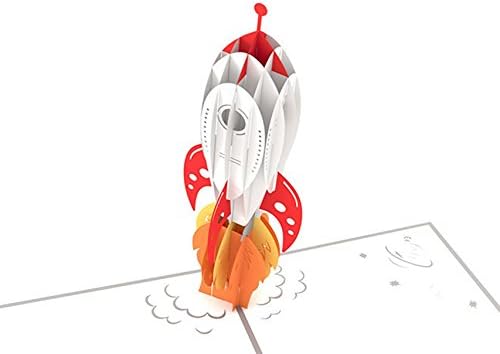 LovePop Cards 3D Pop Up Greeting - Rocketship
