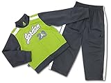 (ジョーダン)Jordan リトルキッズ　ジョーダン　ジャケット&パンツ　セットアップ　（並行輸入品) (0-3M(0-3ヵ月頃), 灰黒赤) (3T, 黄緑ダークグレイ)