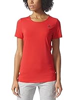 adidas Camiseta Manga Corta Basic Solid Tee (Rojo / Negro)