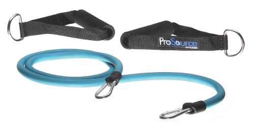ProSource Stackable Exercise Resistance Band Tube Cords (Blue)