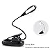 Ledgle LED Book Light Rechargeable Extra-Bright, Easy Clip On Reading Light, 2 Brightness Settings, Soft Padded Clamp, USB Cable & CE Certified AC Charger. Perfect for Night Readers