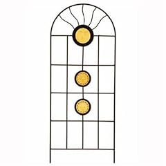 Siena Garden Rankgitter Sunstar gelb m. Glasapplikationen