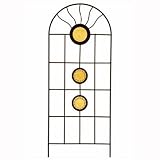 Siena Garden Rankgitter Sunstar gelb m. Glasapplikationen