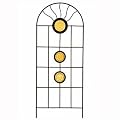 Siena Garden Rankgitter Sunstar gelb m. Glasapplikationen