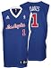 Baron Davis Jersey: adidas Blue Replica #1 Los Angeles Clippers Jersey - X-Large