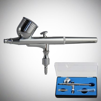0.3mm Gravity Feed Dual-Action Airbrush Paint Spray Gun Kit Set 0.3mm Gravity Feed Dual-Action Airbrush Paint Spray Gun Kit Set