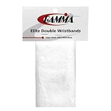 Gamma Elite Double Wristband - White - 2 per pack