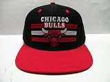 NBA Retro Chicago Bulls Snapback Cap Hat Cap - Black Red