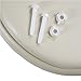 Ginsey Plastic Hinges, Champagne Standard Soft Toilet Seat, Medium
