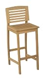 Bali Hai Outdoor Wood Bar Stool