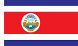 Allied Flag Outdoor Nylon Costa Rica Country Flag, 3-Foot by 5-Foot With Seal