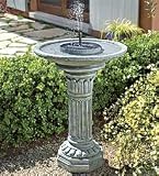 Classic Solar Birdbath