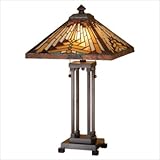 IMAGE OF Meyda Tiffany 66230 Table Lamp, Mahogany Bronze Finish with Stained