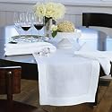 Table Runner, 2 Rows Hemstitched, Pure Linen 16' X 55'