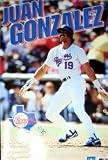 Juan Gonzalez autographed poster Texas Rangers