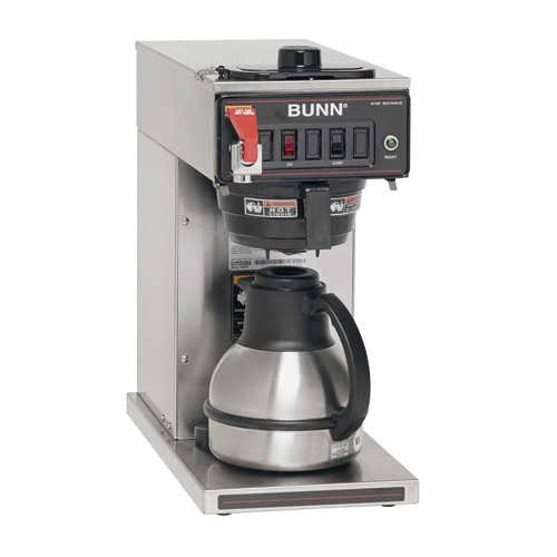 BUNN 12950.0379 Thermo Fresh 35-Thermal Carafe No Warmer Plastic Funnel Coffee Brewer