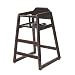 L.A. Baby Wooden Stackable Restaurant-Style Highchair - Cherry