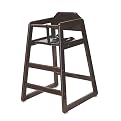 L.A. Baby Wooden Stackable Restaurant-Style Highchair - Cherry