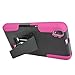 Phone Case for Huawei Vision 3 LTE ( Consumer Cellular ) Pink Corner with Rugged Cover Kickstand