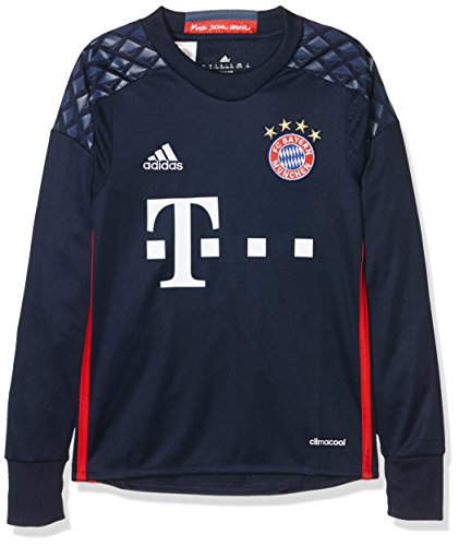 adidas Jungen Torwart/Heim FC Bayern München Replica Trikot, Night Indigo/Red/Night Marine, 152