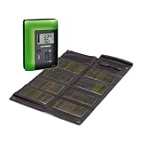 Sunload Solar Charger Set 12Wp 8solar panel flexible and foldable), black with M5