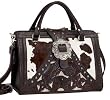Large Prairie Rose Cowhide Doctor Bag American West Purse