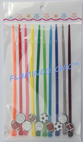 Flamingo Chic Poultry Leg Bands-Fit Sizes 7 to 18- Chicken Leg Tags-Bird&amp;Fish