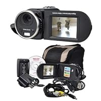 Mitsuba DV3000BLK 16MP SD/SDHC Digital Camcorder w/8x Digital Zoom, 2.4' LCD & Carry Case