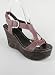 Leatherette Keyhole Wedge
