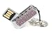 Axxen 4 GB USB Flash Drive with Swarovski Crystals, Light Rose