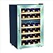 Deluxe 24 Bottles Dual Zone Wine cooler with Wood Shelves