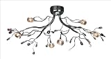 Art Deco Crystal Forest Semi Flush Mounts BY ET2 Euro Tech