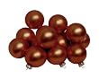 Pack of 36 Matte Gingerbread Brown Glass Ball Christmas Ornaments 2.75" (67mm)