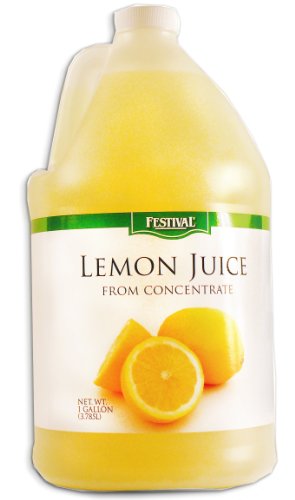 Festival Lemon Juice From Concentrate, 128-Ounce (Pack of 4)