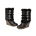 Charm Foot Fashion Faux-fur Womens Platform Wedge Heel High Top Snow Boots