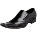 Steve Madden Men's Bigg Slip-On,Black Leather,10 M US
