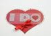 I Do Crystal Shoe Stickers with Red Heart Large Size