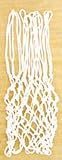 5 mm Braided Polyester Heavy Duty Institutional Basketball Nets -White - Set Of 10
