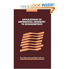 Applications of Differential Geometry to Econometrics