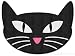 Retro Black Cat Throw Rug Bath Mat