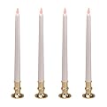 Brite 4 B/OPearlzd Taper Candle With Shiny