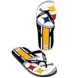 Pittsburgh Steelers official NFL Unisex Flip Flop Beach Shoes Sandals slippers size small