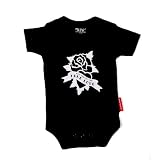 Silly Souls True Love Bodysuit, Black/White