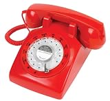 Steepletone Retro BT Corded Telephone - Red