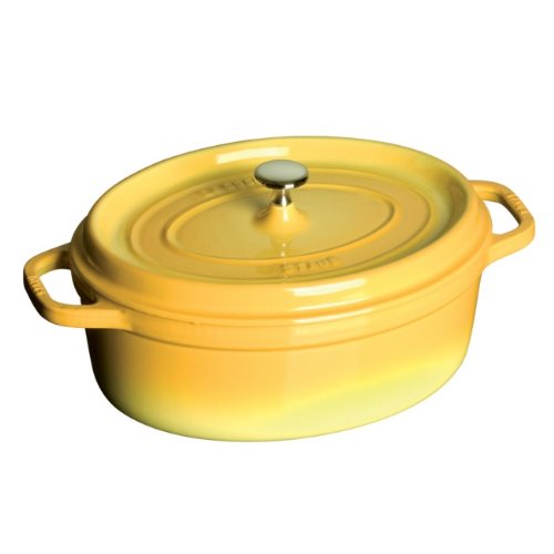 Staub 4.5 Quart Oval Cocotte Lemon