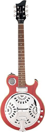 Jay Turser Resonator Guitars Jt-res-str Electric Guitar, See-thru Red