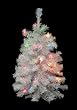 2' Shimmering White Iridescent Pre-Lit Artificial Christmas Tree - Multi Lights