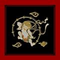 【歌舞伎シリーズ】 金蒔絵シール◇雷神◆デコ電シール